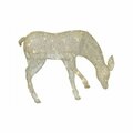 Ggw Presents 38 in. Grazing Doe LED Christmas Outdoor Decoration Gold Mesh GG3841477